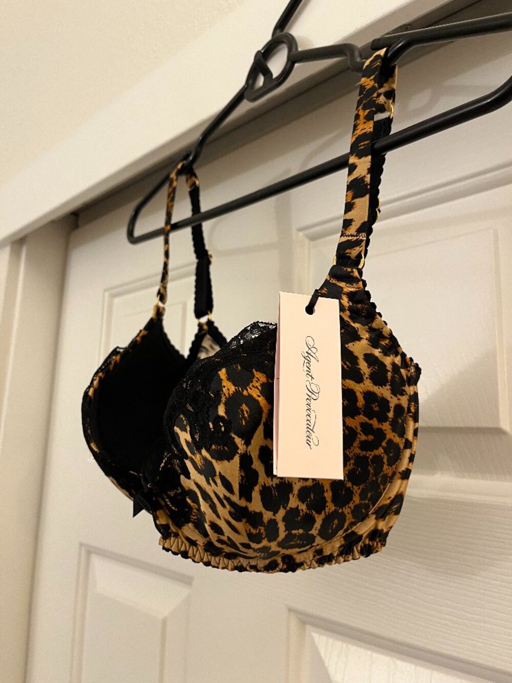 NWT Agent Provocateur Molly Bra 32E Leopard/Black